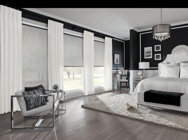 White-curtains-along-with-cellular-shades-comple-meridian-idaho