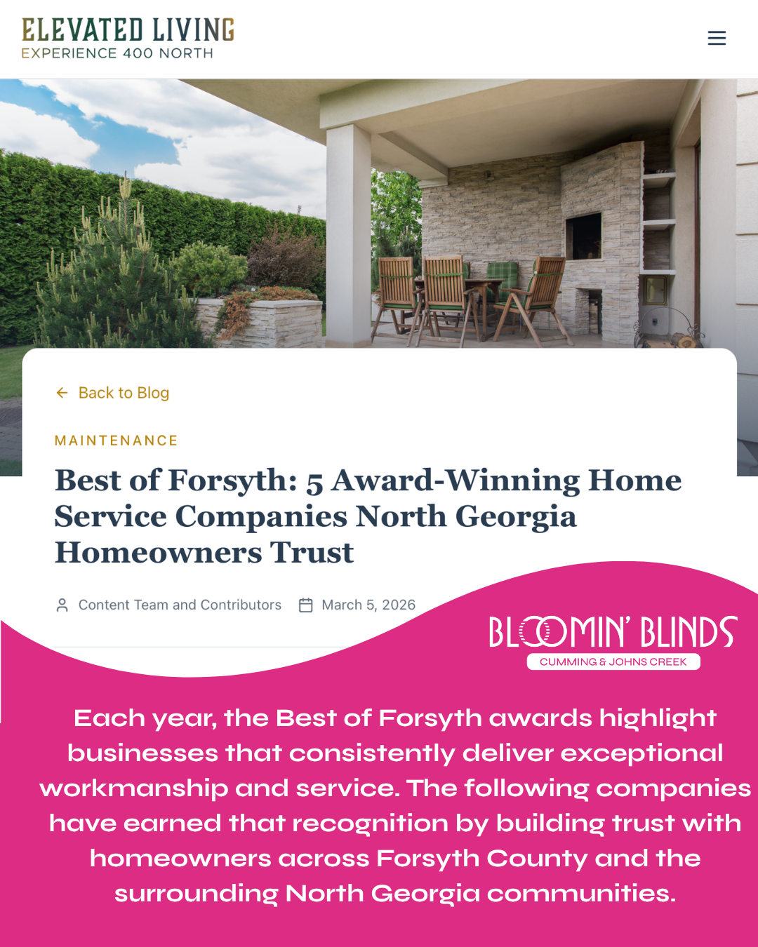 Elevated Living Blog