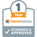 1 year homeadvisor screened & approved