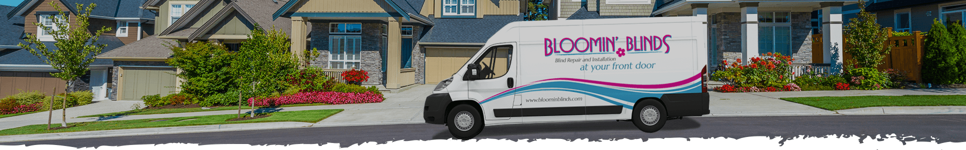 bloomin' blinds van out on a job