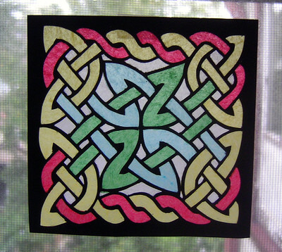 tissue paper as stained glass