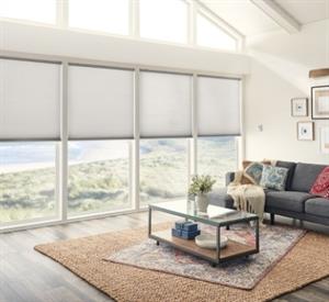Motorized blinds in Royal Palm Beach home