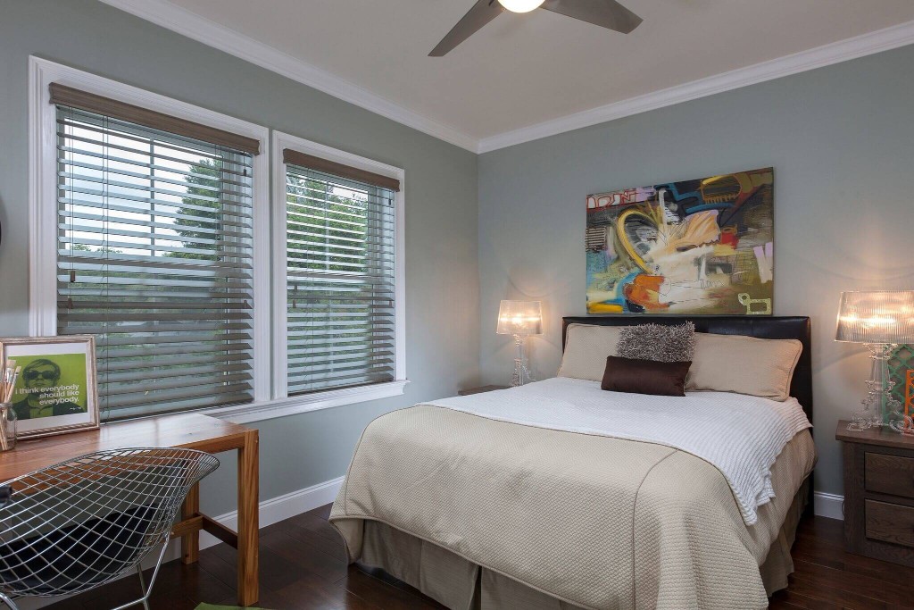 custom window blinds for master bedroom in Clarksville