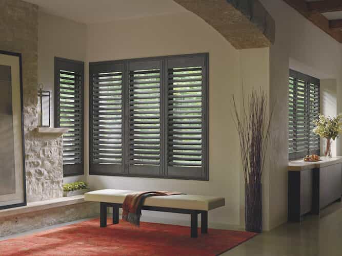 Grey Shutters in entryway 1