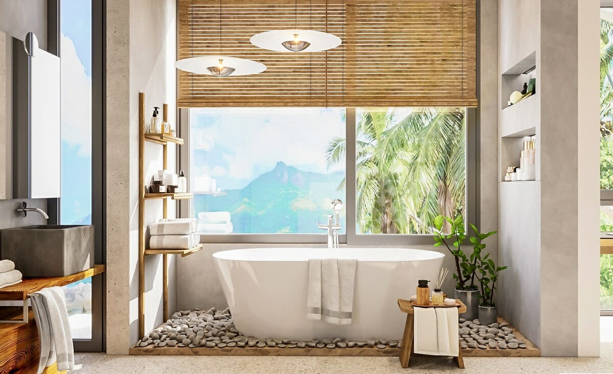 bathroom window treatments